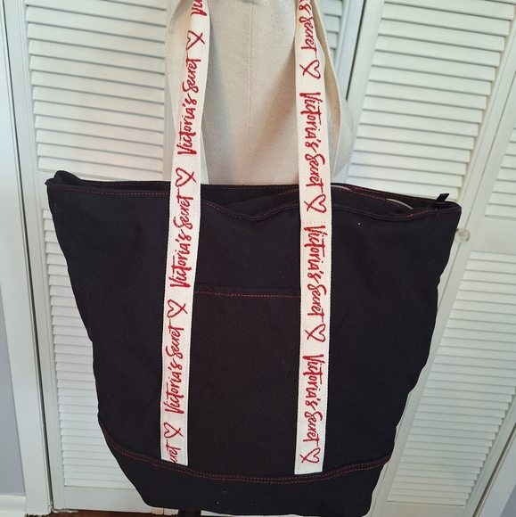 Victoria's secret XL canvas tote bag - Picture 2 of 4